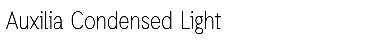 Auxilia Condensed Light image